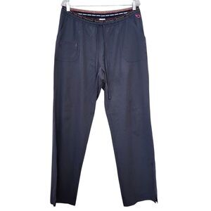 Heartsoul Womens Scrub Pants Size XL Gray Drawstring Straight Leg Stretch